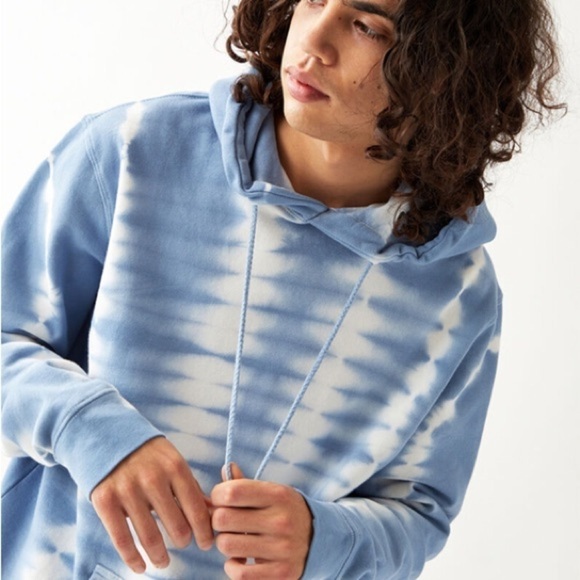 PacSun Blue Tie Dyed Hoodie - Picture 1 of 12
